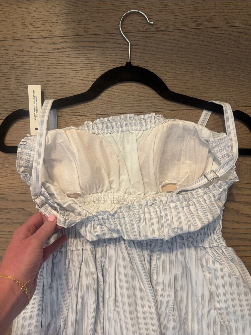 Abercrombie and Fitch Smocked Waist Mini Dress - Picture 7 of 7